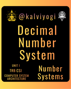 Decimal Number System