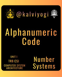 Alphanumeric Code