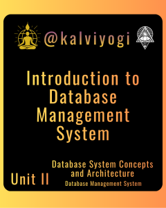 Introduction to database management System
